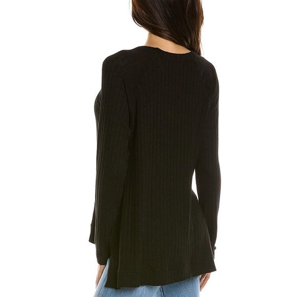 Michael Stars Womens  Emma Top, Black - Picture 2 of 3